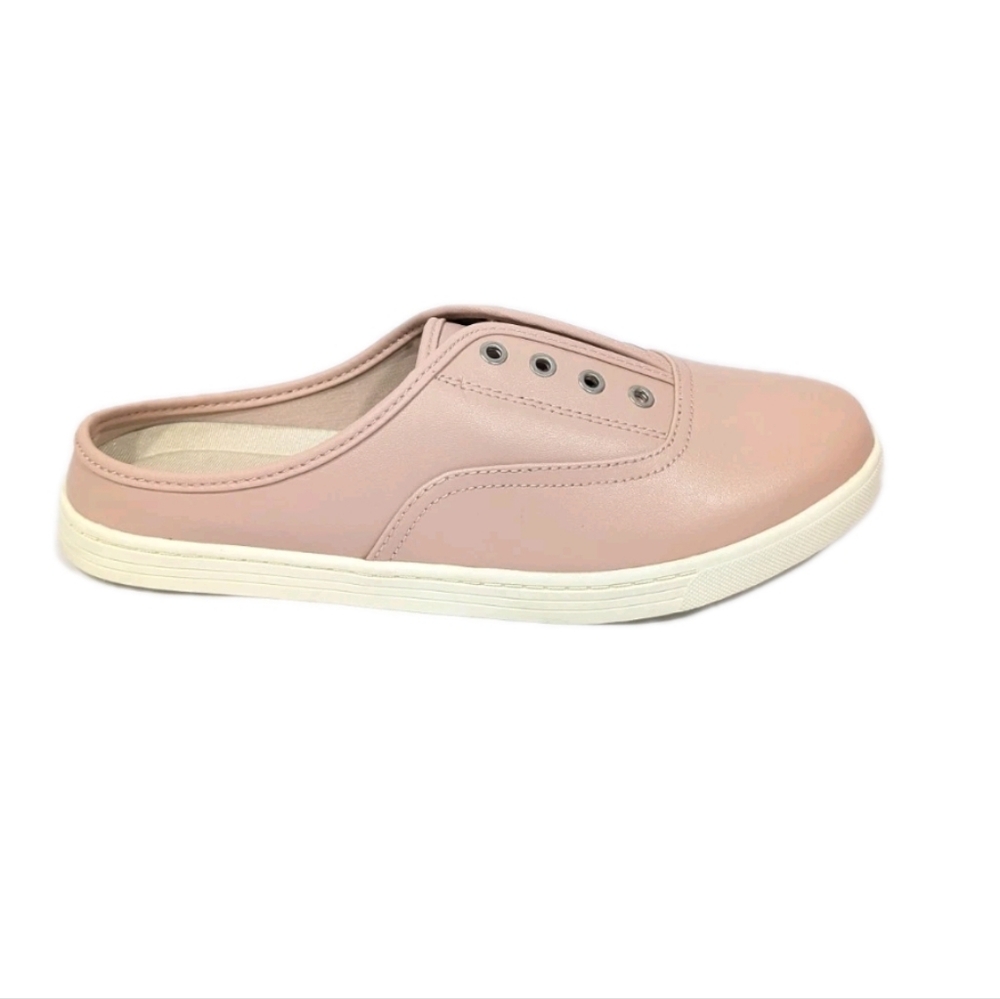 Comfortview Leather Clog 10 wide Women NEW Casual Slip on Sneakers pink rose